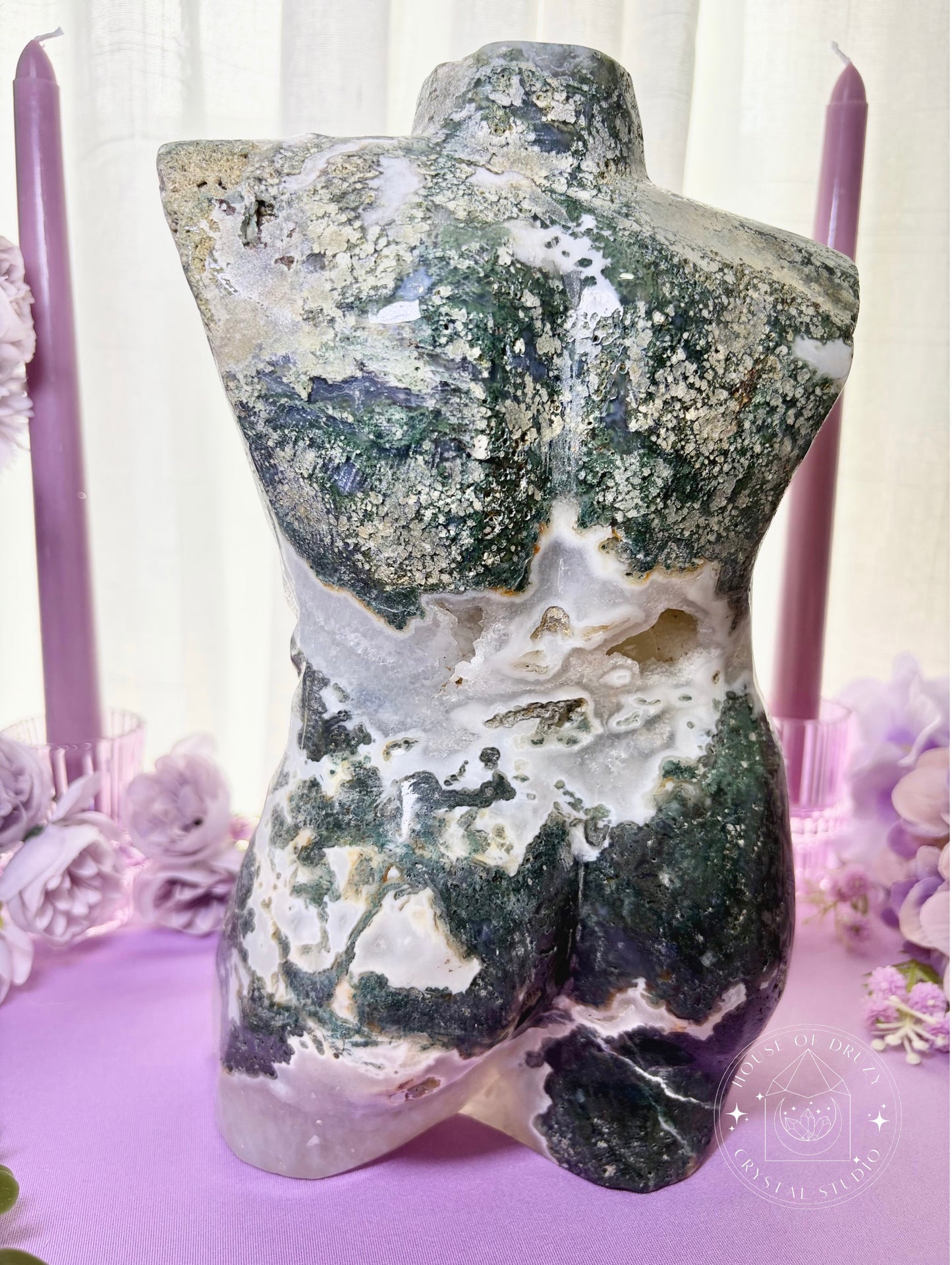 Crystal Moss Agate Male Body