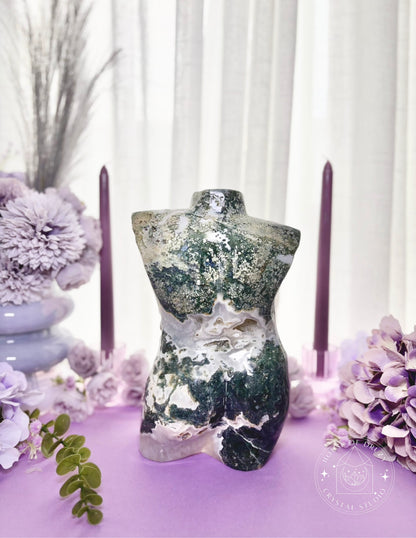 Crystal Moss Agate Male Body