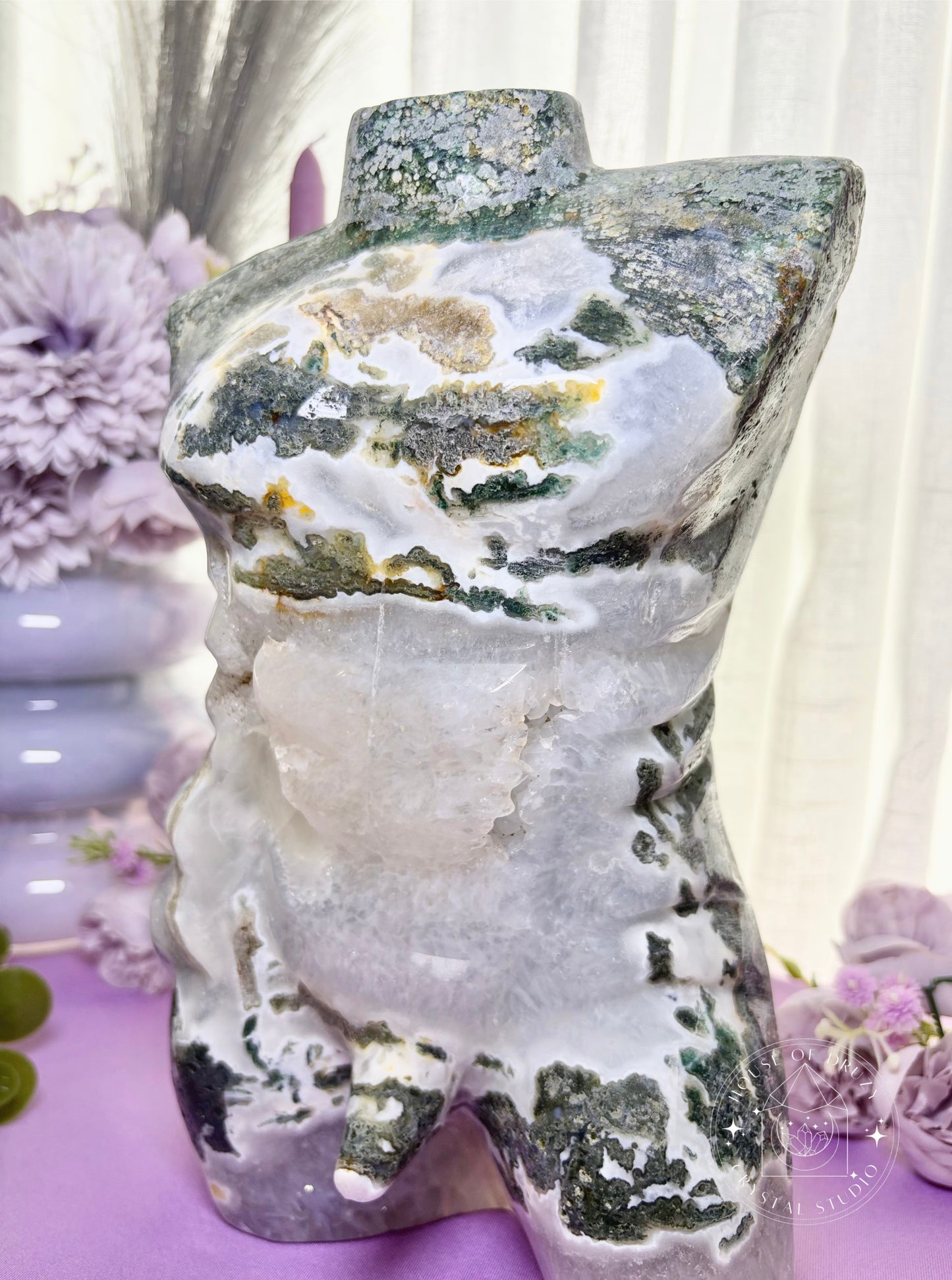 Crystal Moss Agate Male Body