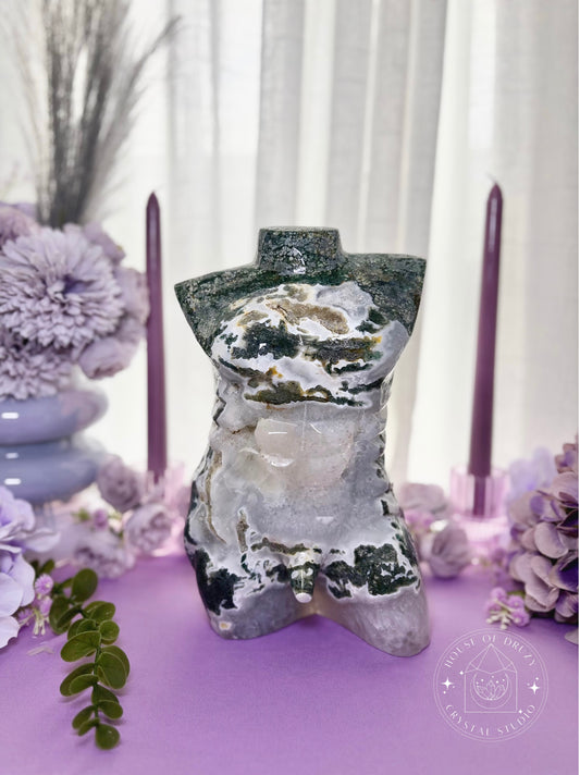 Crystal Moss Agate Male Body