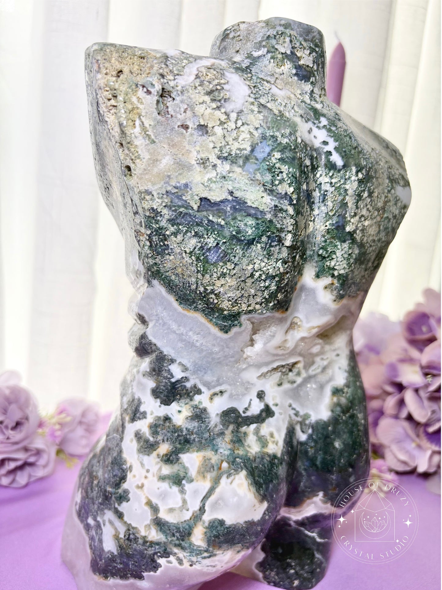 Crystal Moss Agate Male Body