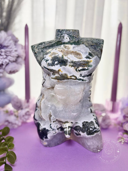 Crystal Moss Agate Male Body