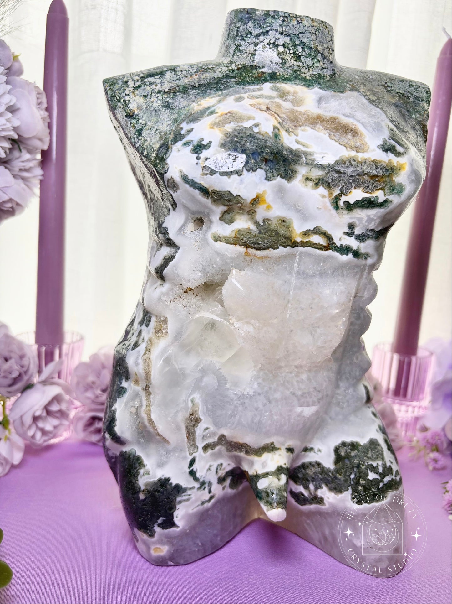 Crystal Moss Agate Male Body
