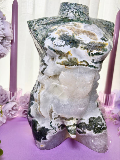 Crystal Moss Agate Male Body