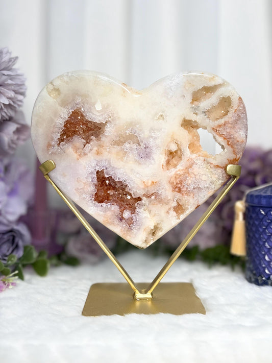 Pink Amethyst Heart Radiance Collection