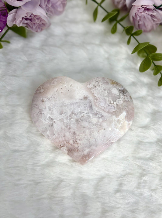 Flower Agate Heart Radiance Collection