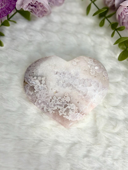 Flower Agate Heart Radiance Collection