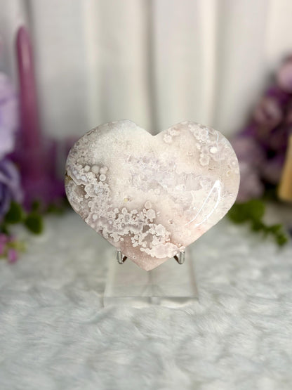 Flower Agate Heart Radiance Collection