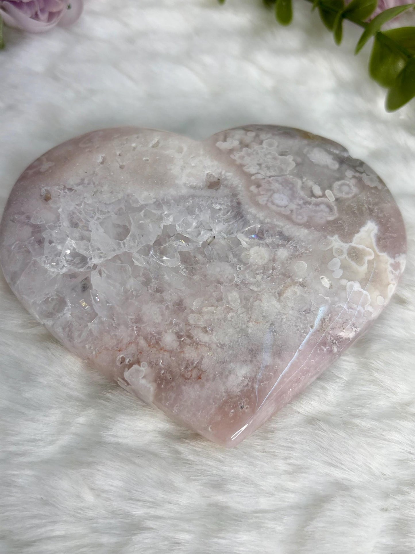 Flower Agate Heart Radiance Collection