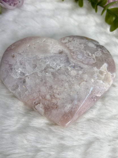 Flower Agate Heart Radiance Collection