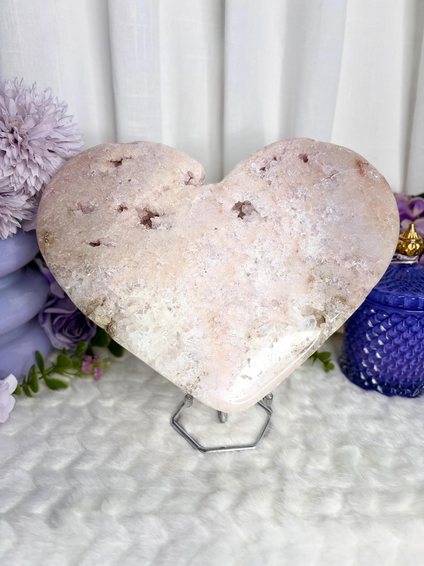 XL Pink Amethyst Heart Radiance Collection