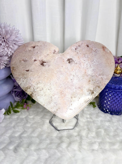 XL Pink Amethyst Heart Radiance Collection