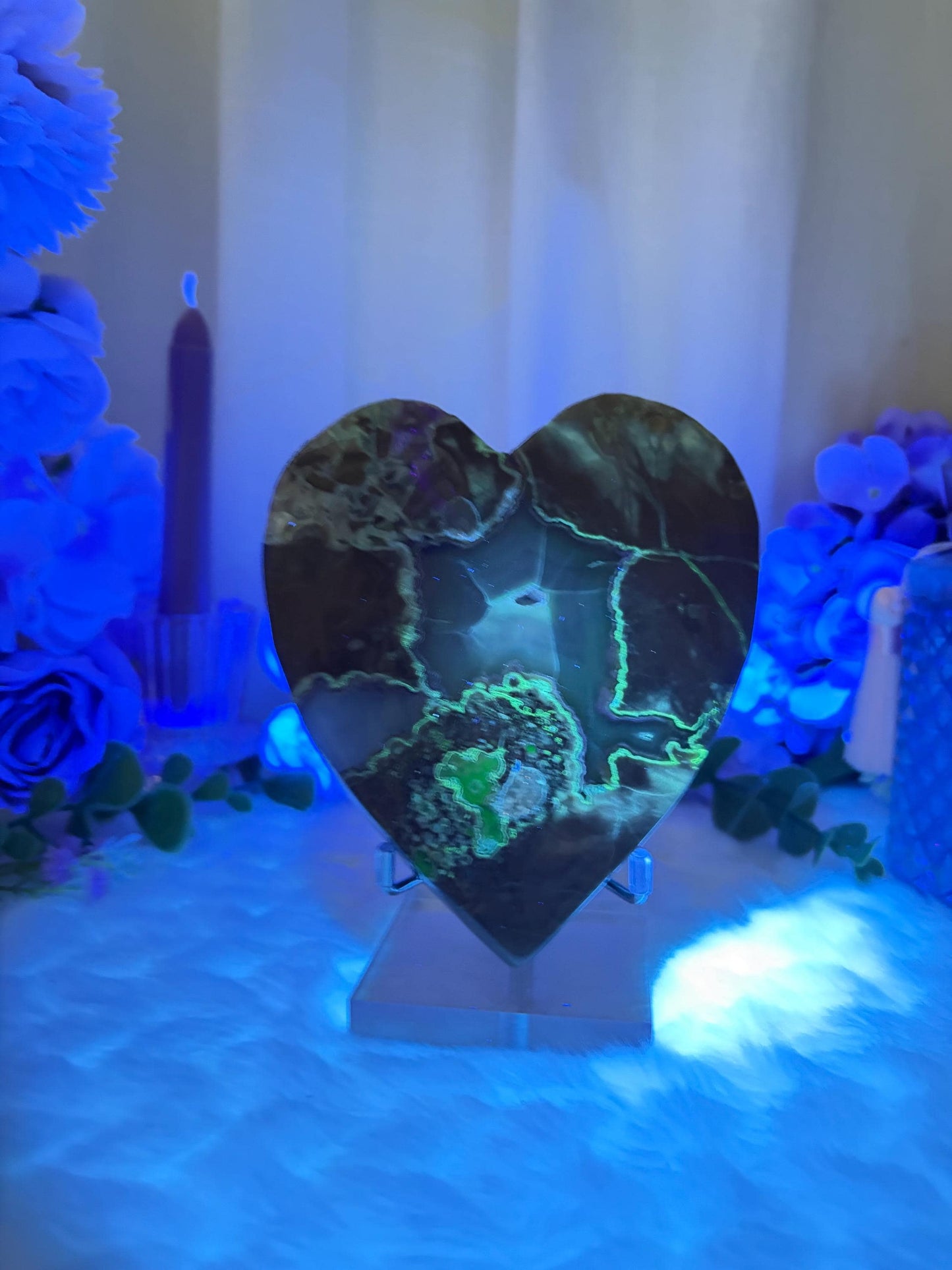 Volcano Agate Heart Lumina Collection