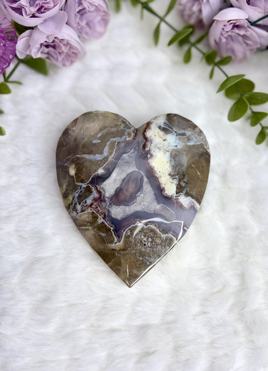 Volcano Agate Heart Lumina Collection