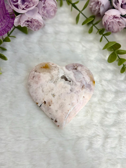 Flower Agate Heart Radiance Collection