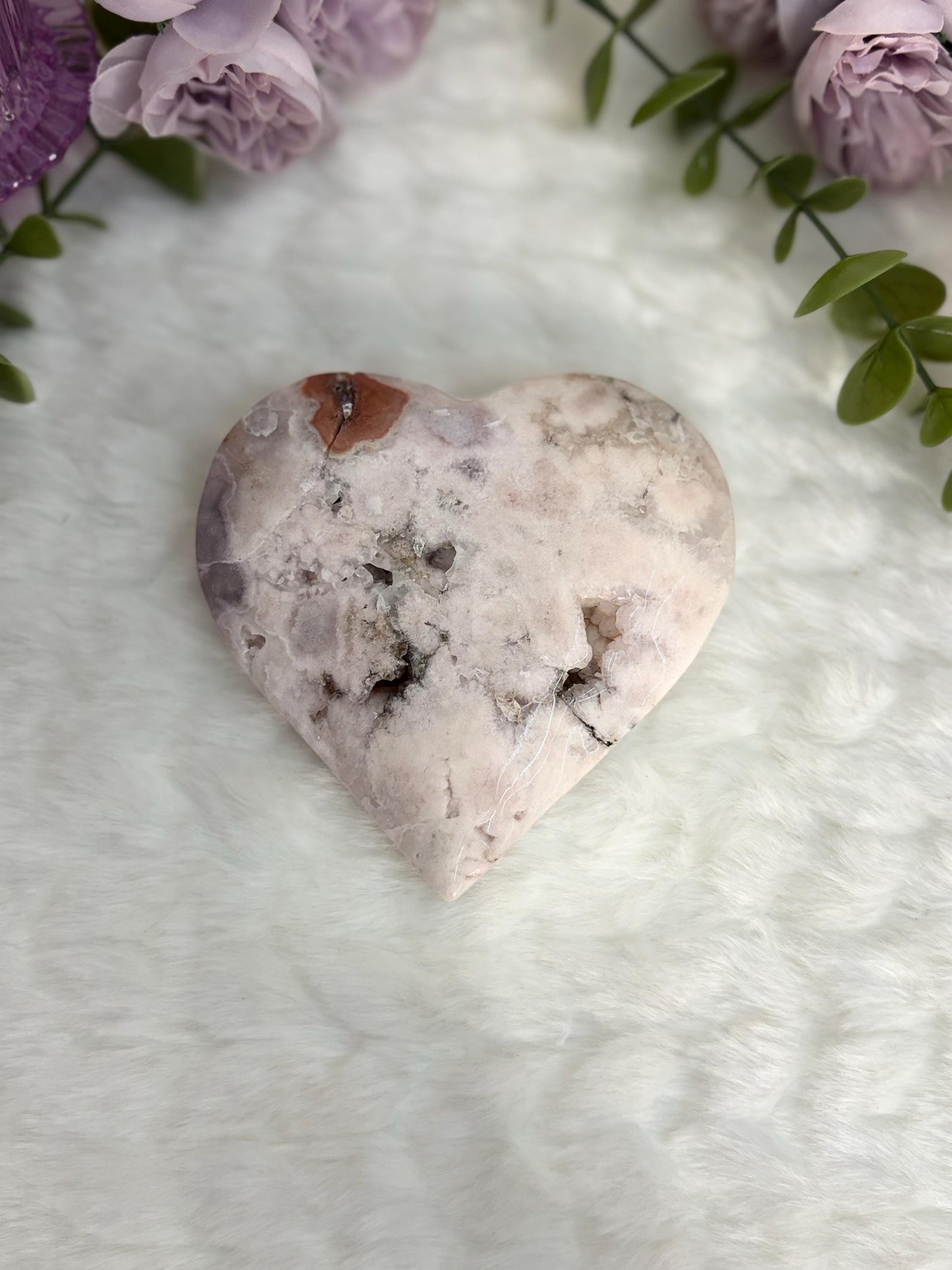 Flower Agate Heart Radiance Collection