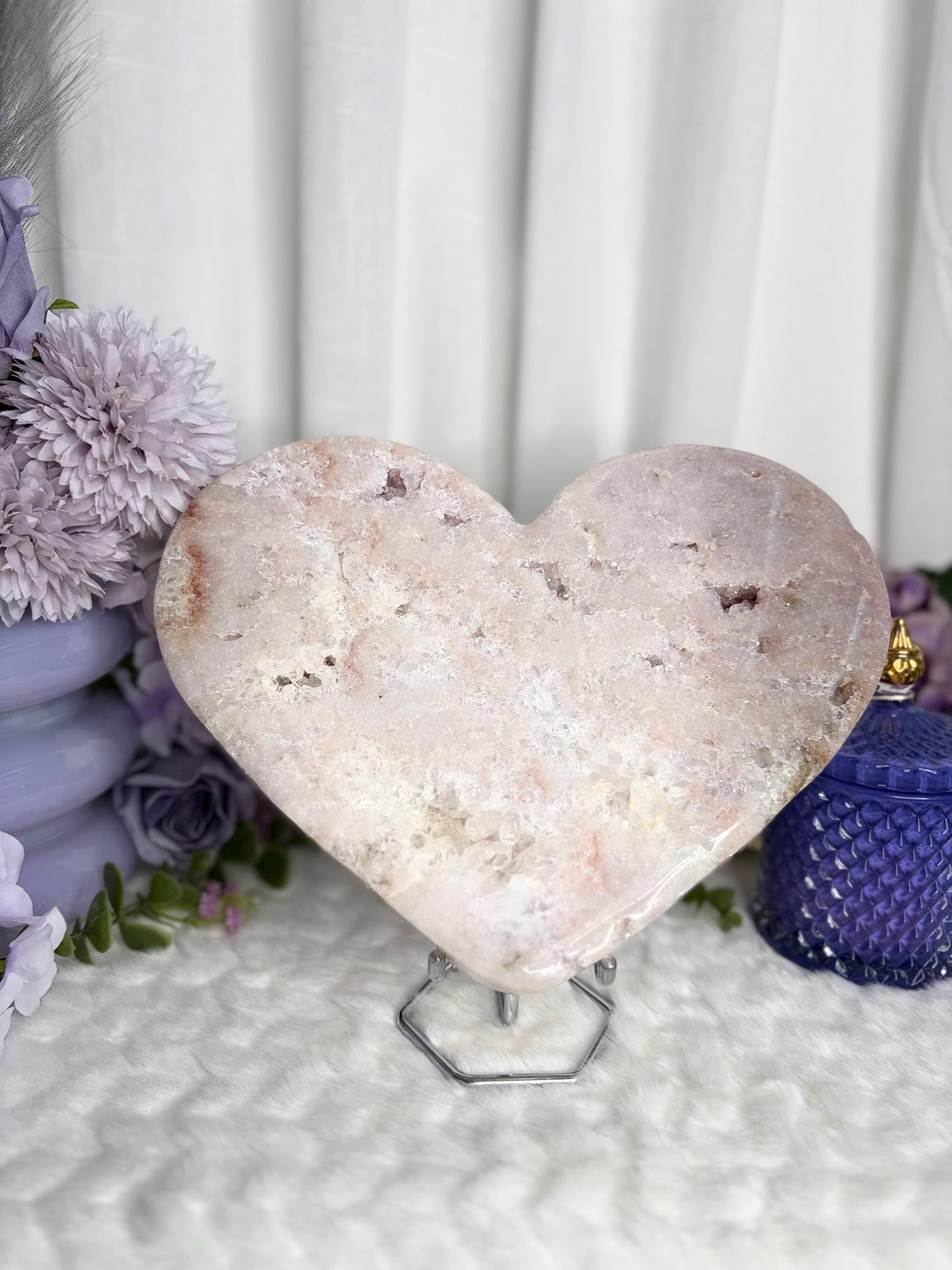 XL Pink Amethyst Heart Radiance Collection