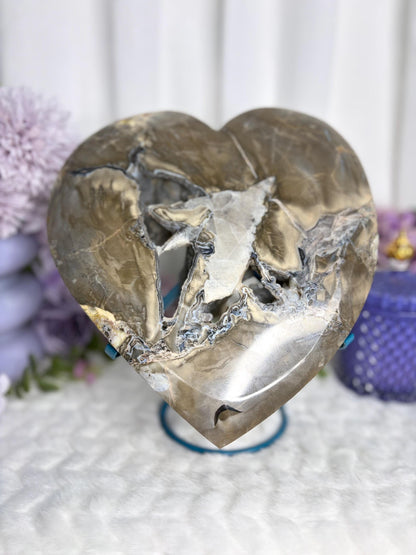 XL Volcano Agate Heart Lumina Collection