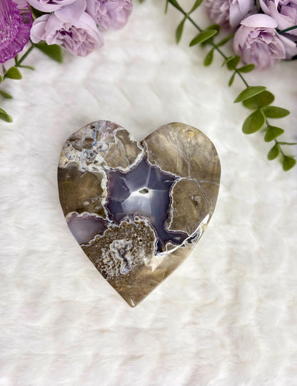 Volcano Agate Heart Lumina Collection